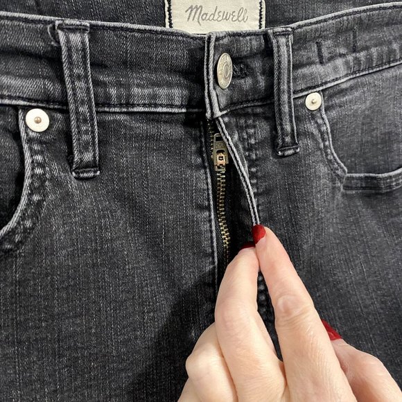 Madewell 9" High Rise Skinny Jeans Faded Black Size 29.‎ - Picture 2 of 11